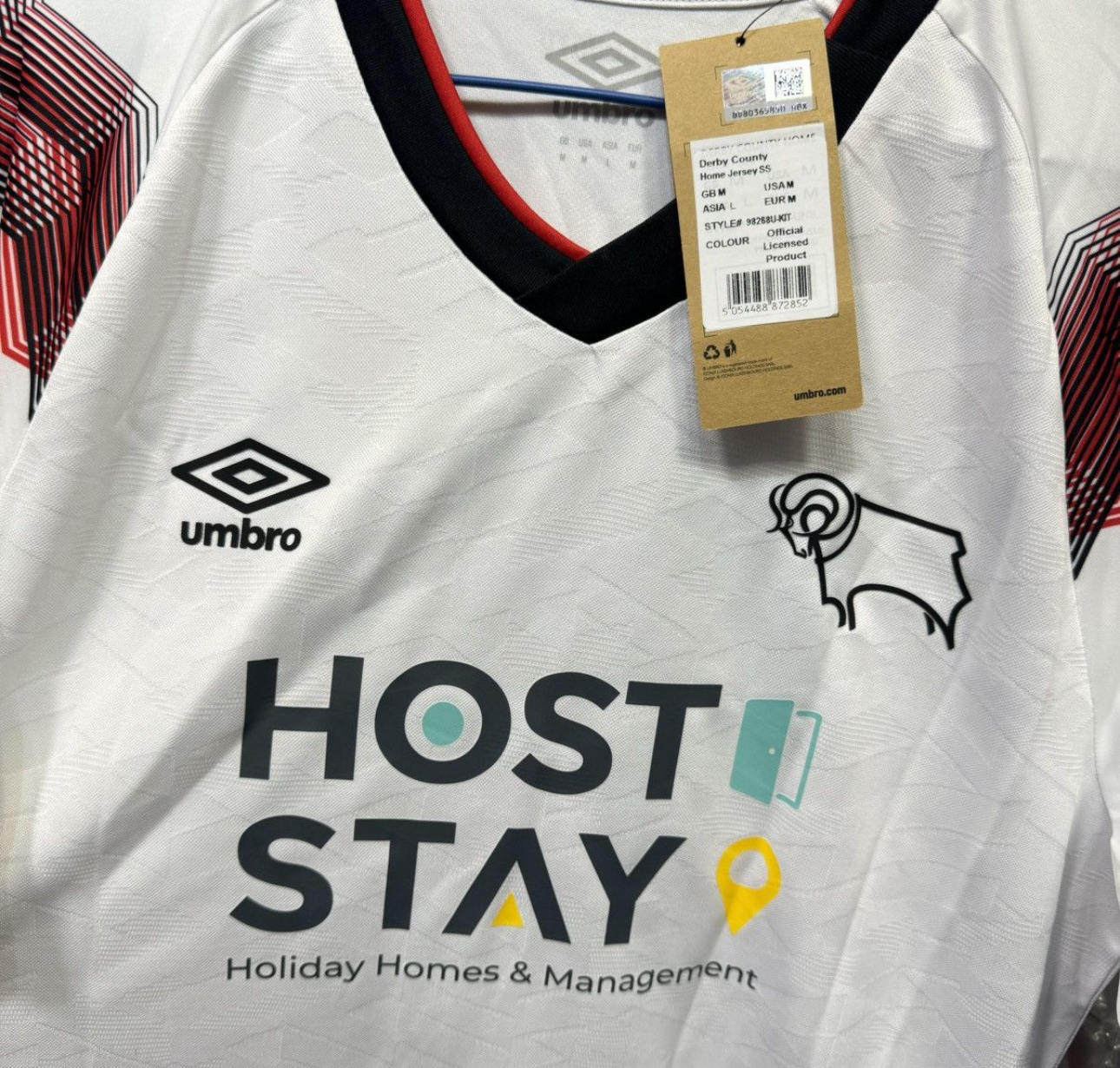 Derby county 23/24 home shirt #11 Mendez-Laing (bnwt)