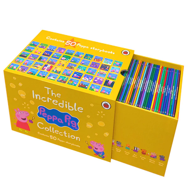 Peppa Pig The Incredible Peppa Pig Collection 小豬佩奇故事書｜50 books｜Yellow Box 黃盒