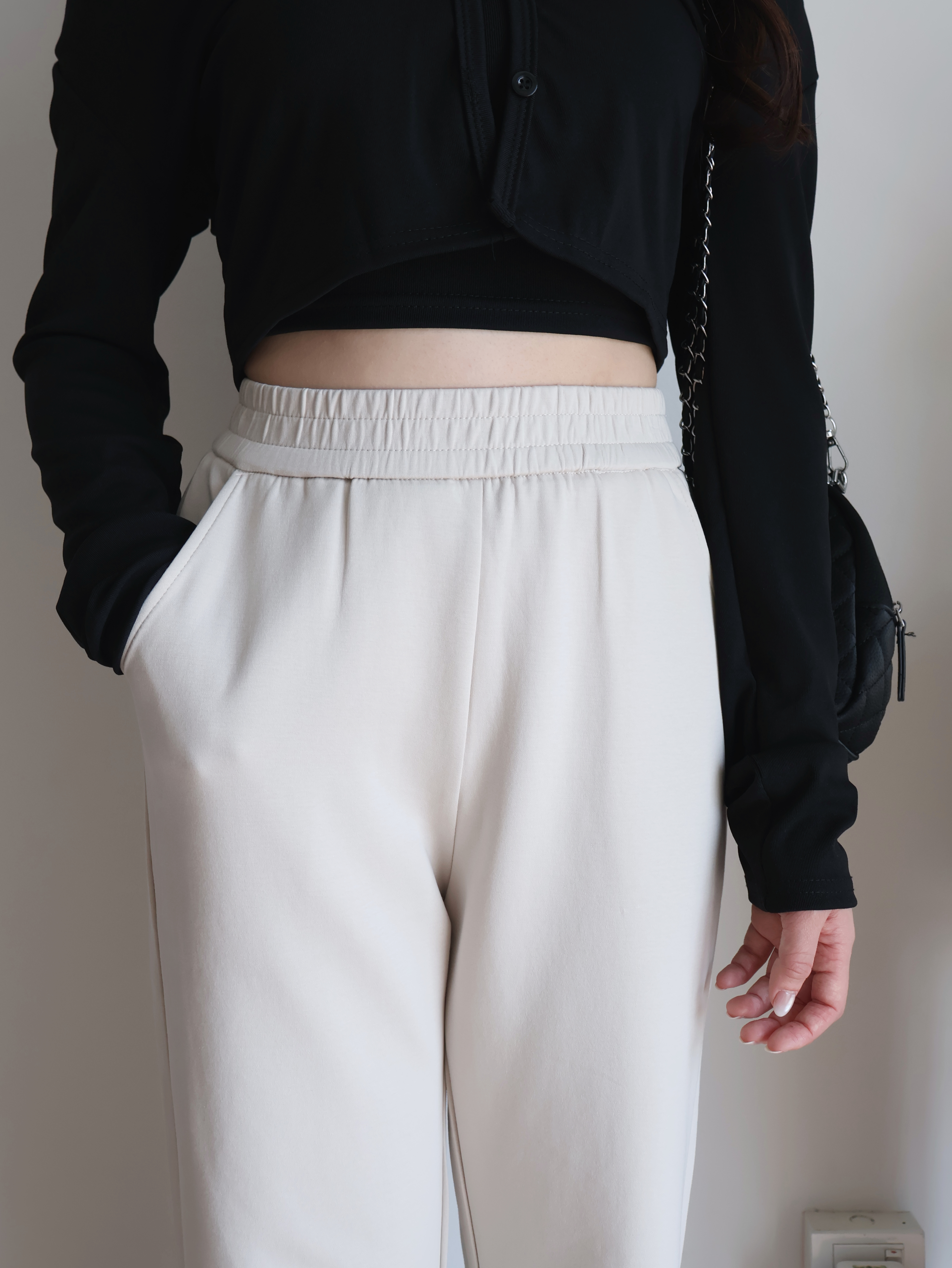 Jovy Straight Leg Pants | Cream