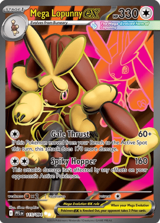 Pokemon TCG Phantasmal Flames - Mega Lopunny EX-115/094