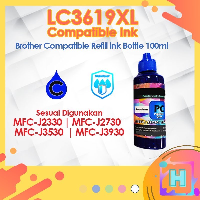 🔥Compatible Brother LC3619xl Refill Ink Bottle 🔥100ml  LC3617 MFC-J2330dw MFC-J2730dw MFC-J3530dw MFC-J3930dw LC-3619