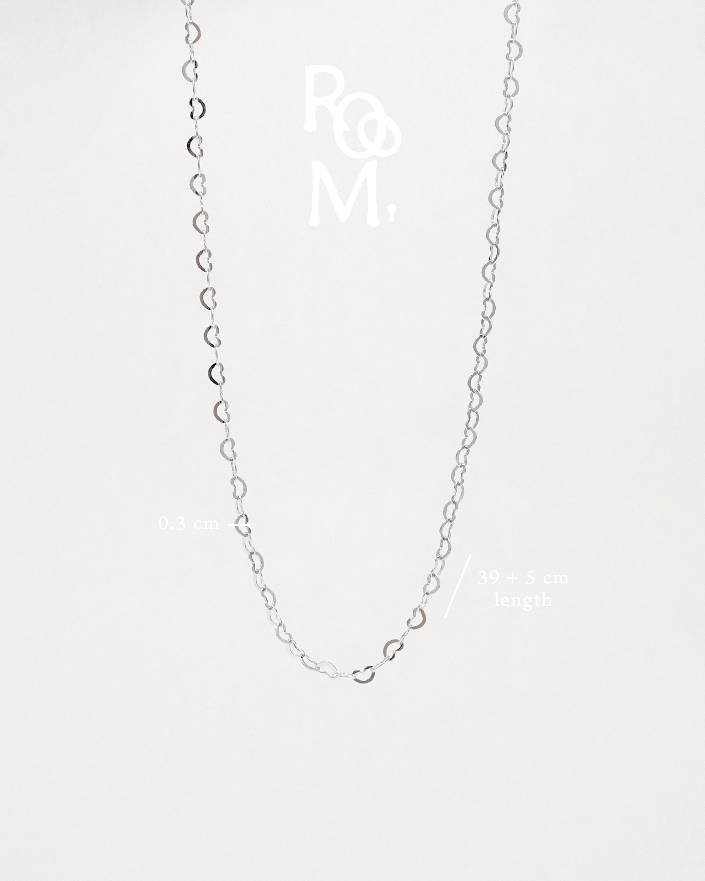 Twisted Heart Loop Necklace