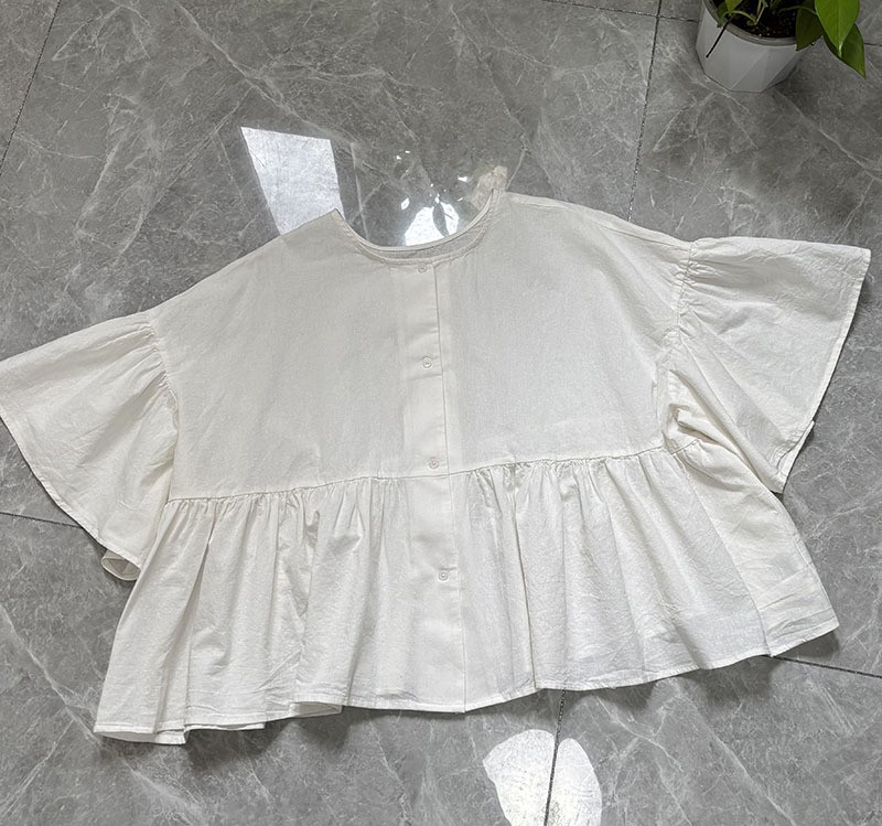 0510 nikoand 正反雙面著亞麻蝙蝠袖襯衫 6月中