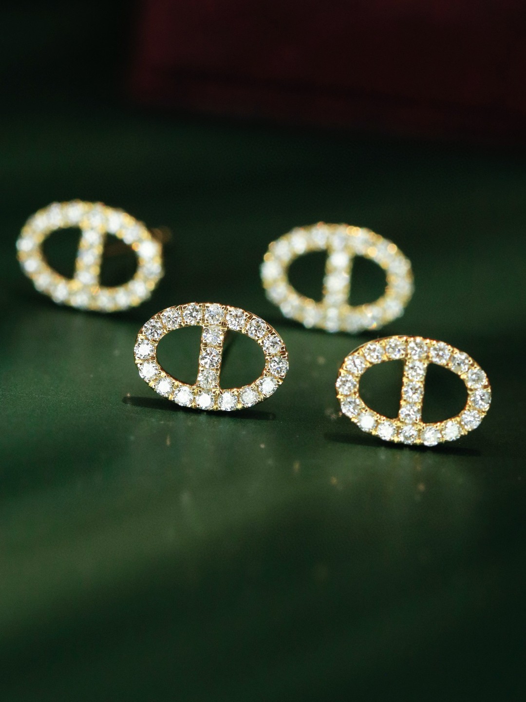 18K Diamond Earrings 