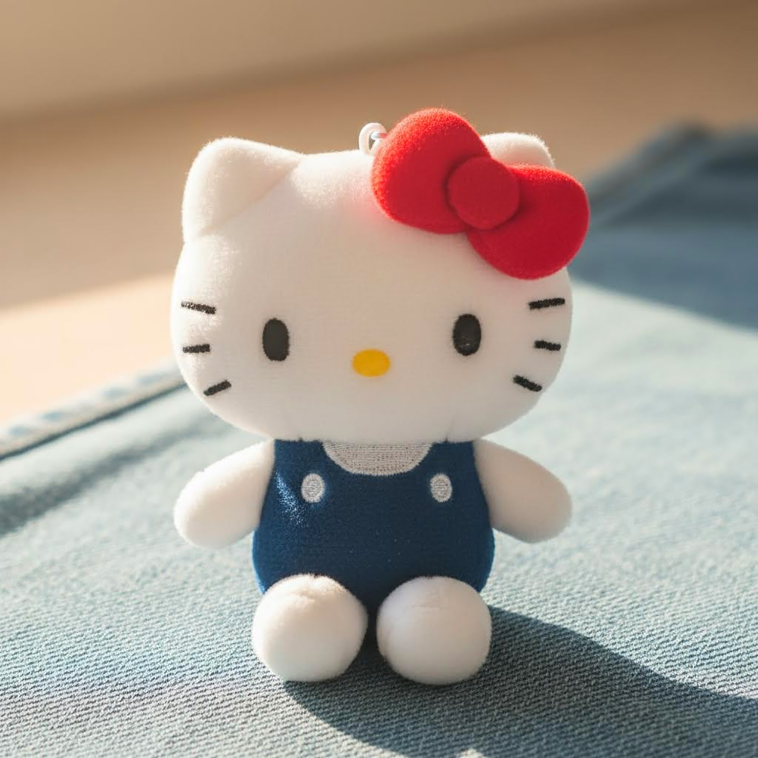 Sanrio - 公仔掛飾 (復古Hello Kitty吊帶褲款)