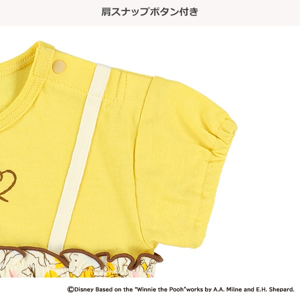 🇯🇵預訂 日本直送🇯🇵Winnie the pooh小熊維尼假兩件短袖包屁衣