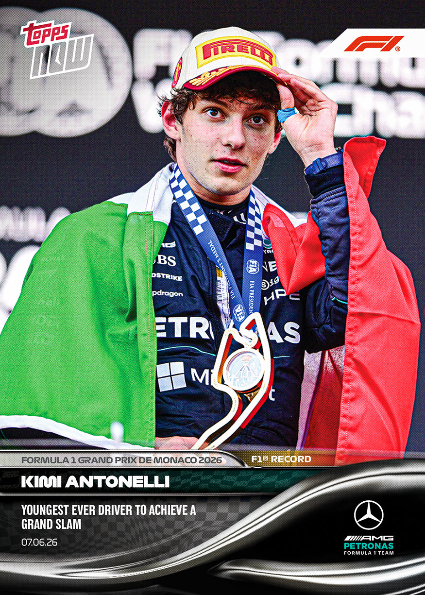 Kimi Antonelli - 2026 F1 Topps NOW® #33 Monaco GP Grand Slam贏車卡｜PR 24,746