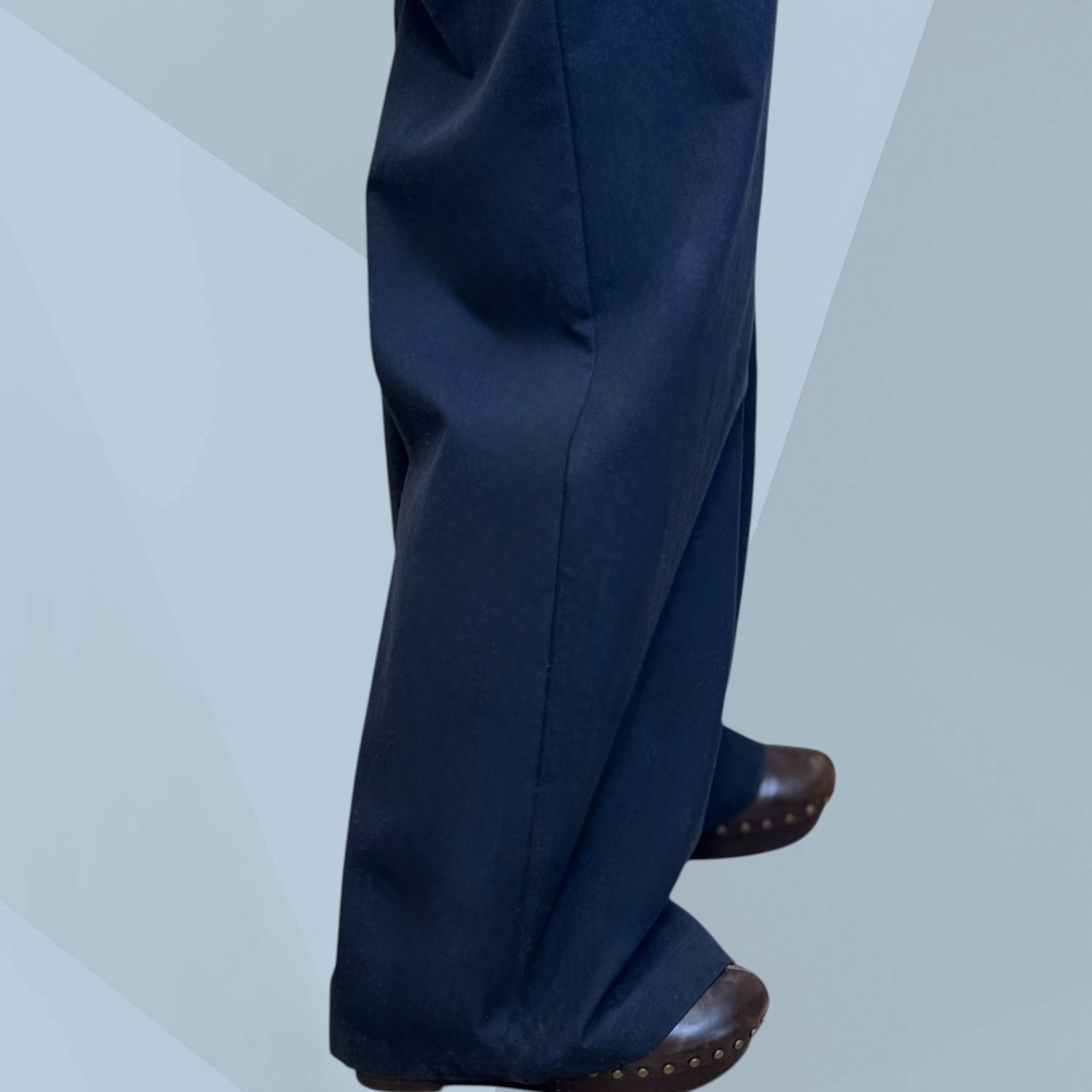 221137 格仔橡筋闊褲