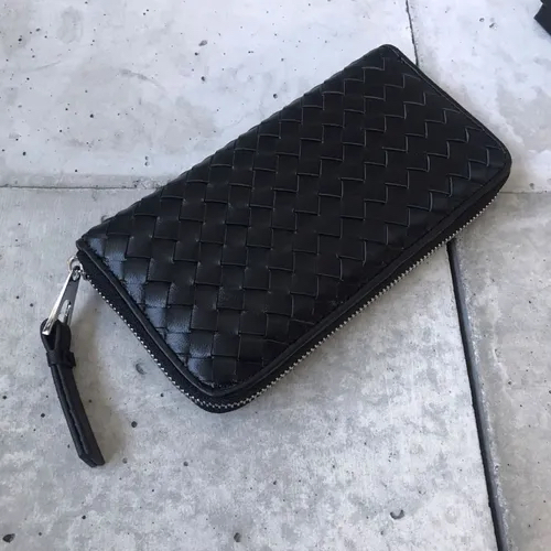 日本🇯🇵品牌織皮牛皮拉鏈長銀包👛現貨✈️