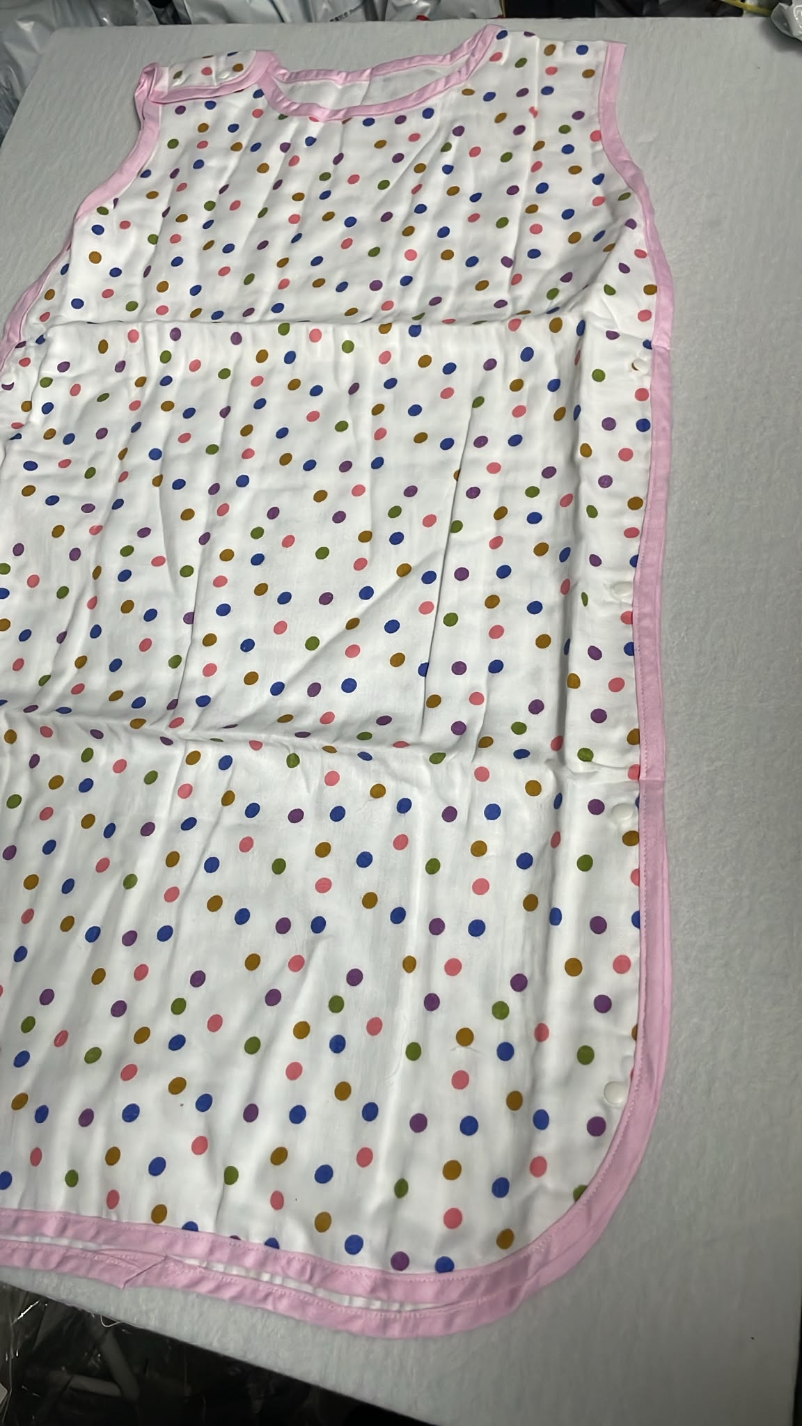 軟熟舒服款粉紅波點睡袋