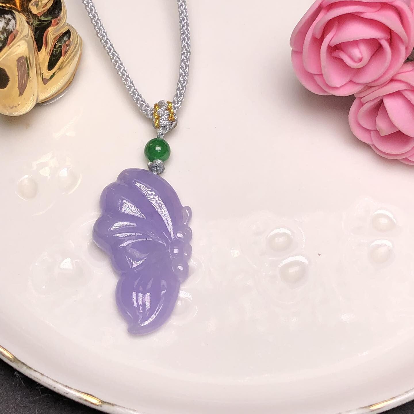 滿紫蝶形吊墜
