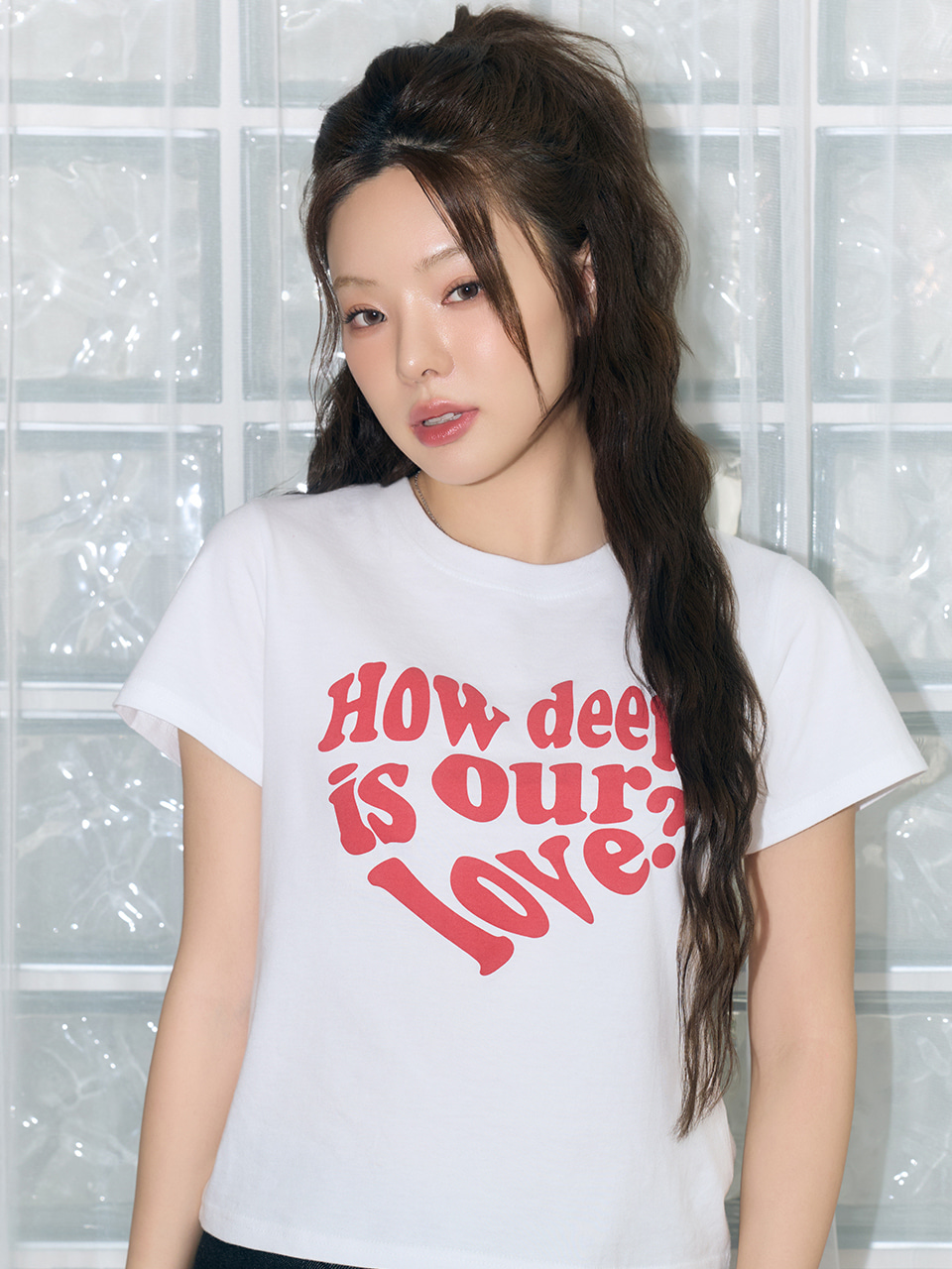 LOVE SLIM FIT TEE (WHITE)