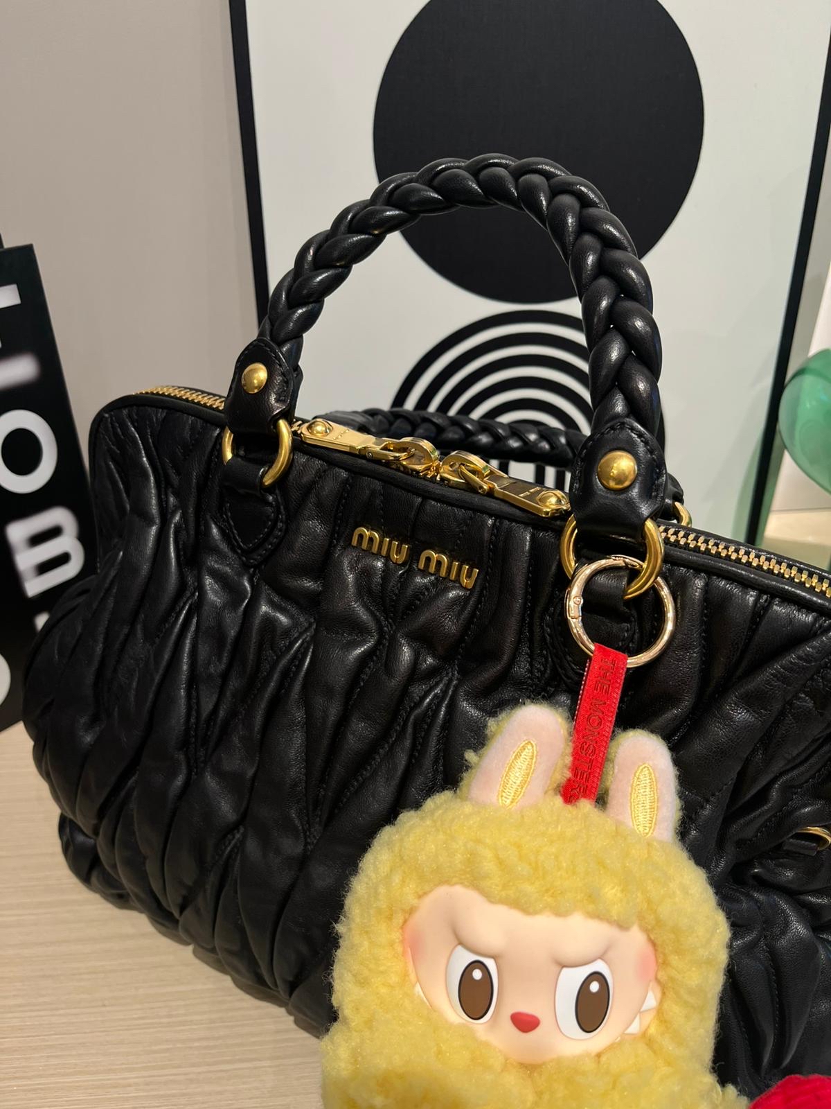 Miu Miu matelasse nappa leather handbag,100%Authentic,95%new ✅塵袋 