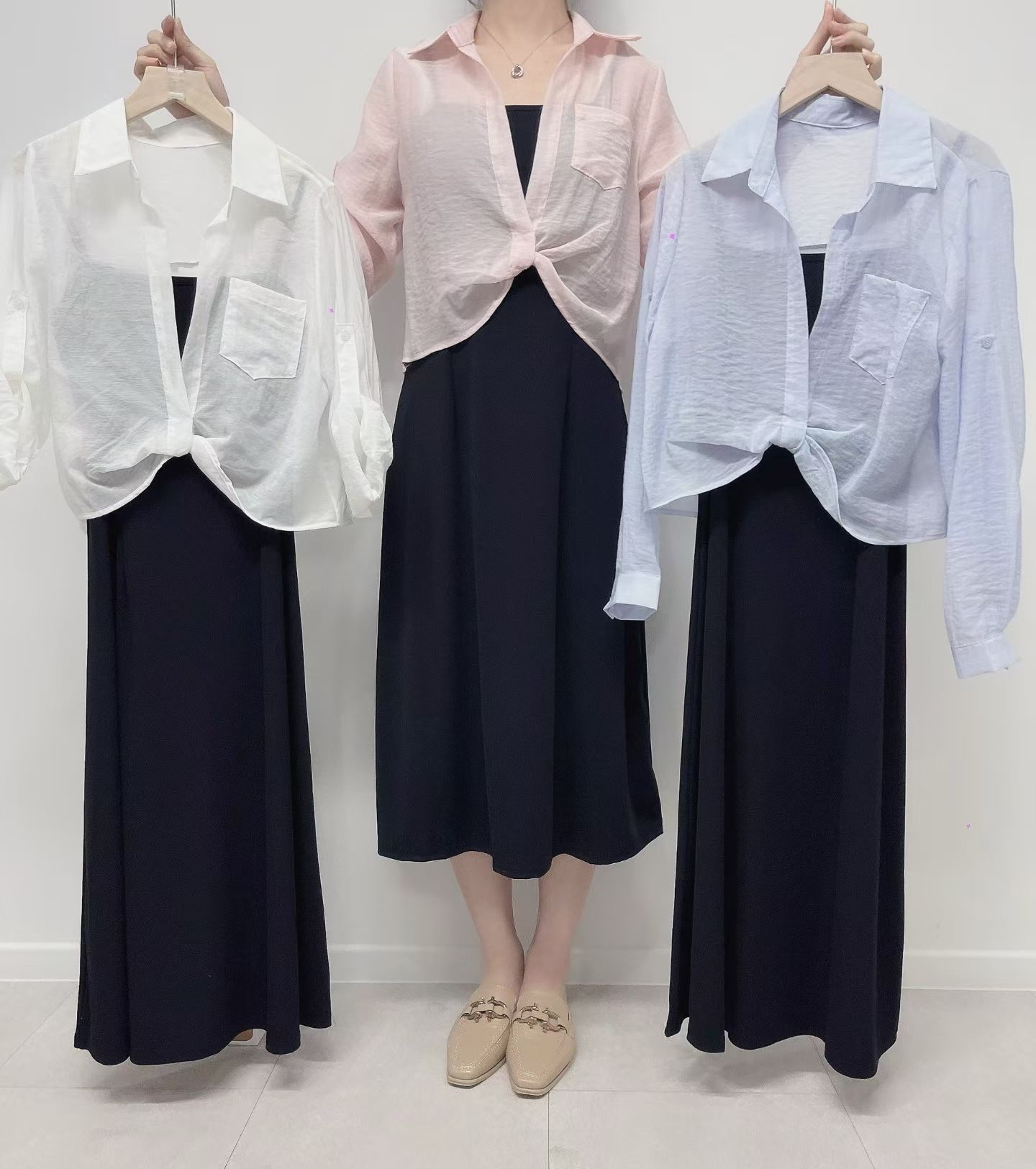 Lu059 斯文氣套裝連身裙