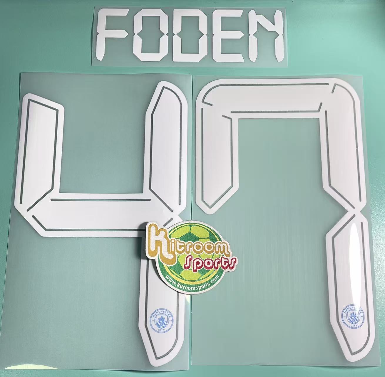 2021-22 Manchester City Home UCL Nameset #47 FODEN