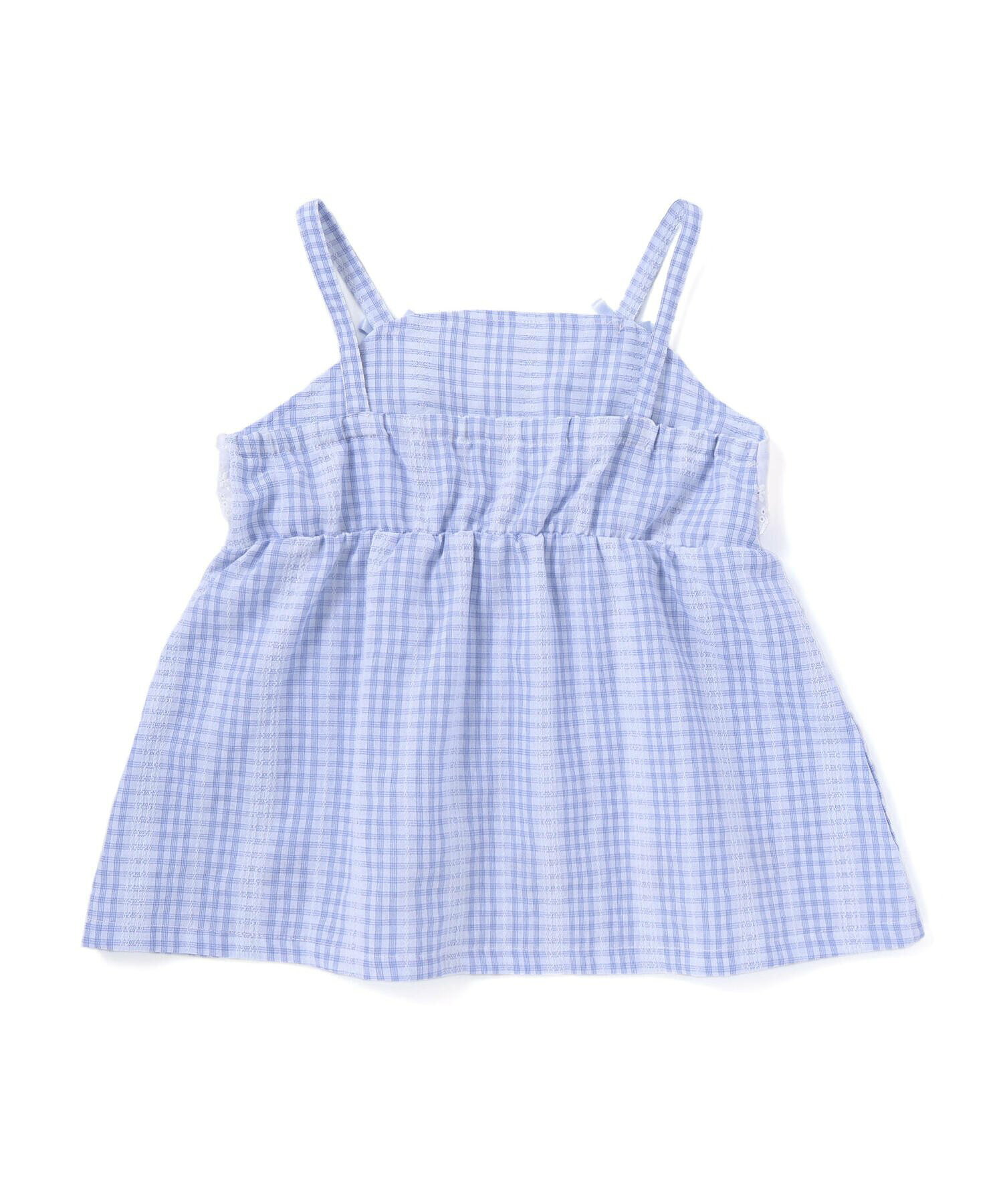 🆕【⭐訂購⭐】🇯🇵日本直送🌀#肉桂狗/ #布丁狗  泡泡袖印花TEE+格紋喇叭胸衣 兩件套🌀[ELBA-0161][260310]