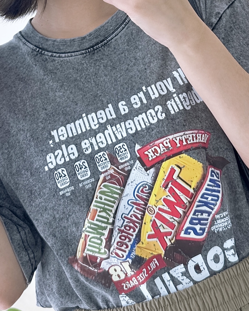 街頭風洗水Print上衣 3色