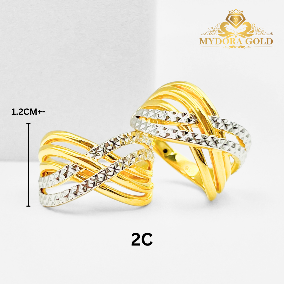 MYDORA Cincin Exclusive Cross - X Style (5G) | 916/22K