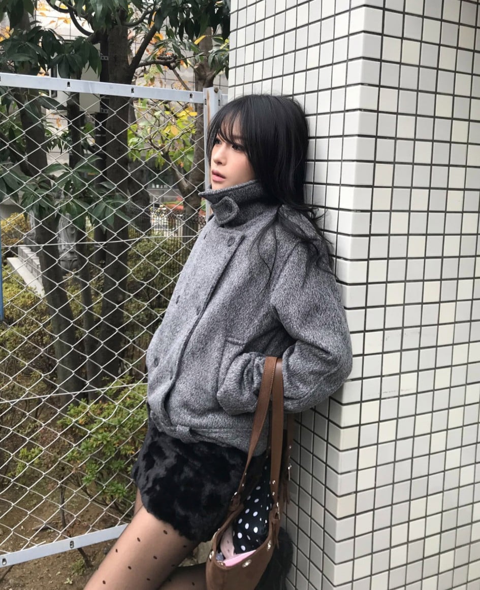 Shiny Fur Skirt (In pants)