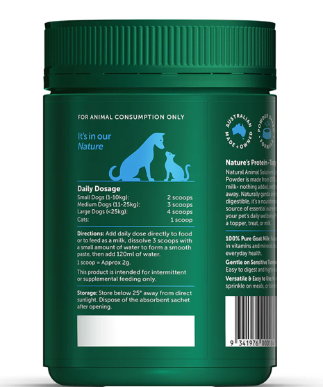 NAS Natural Animal Solutions Goat Milk Powder 純天然羊奶粉 