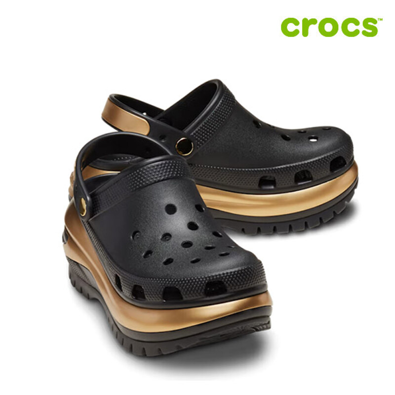 [減價優惠][CROCS] Mega Crush Metallic Clog Sandal (2種)