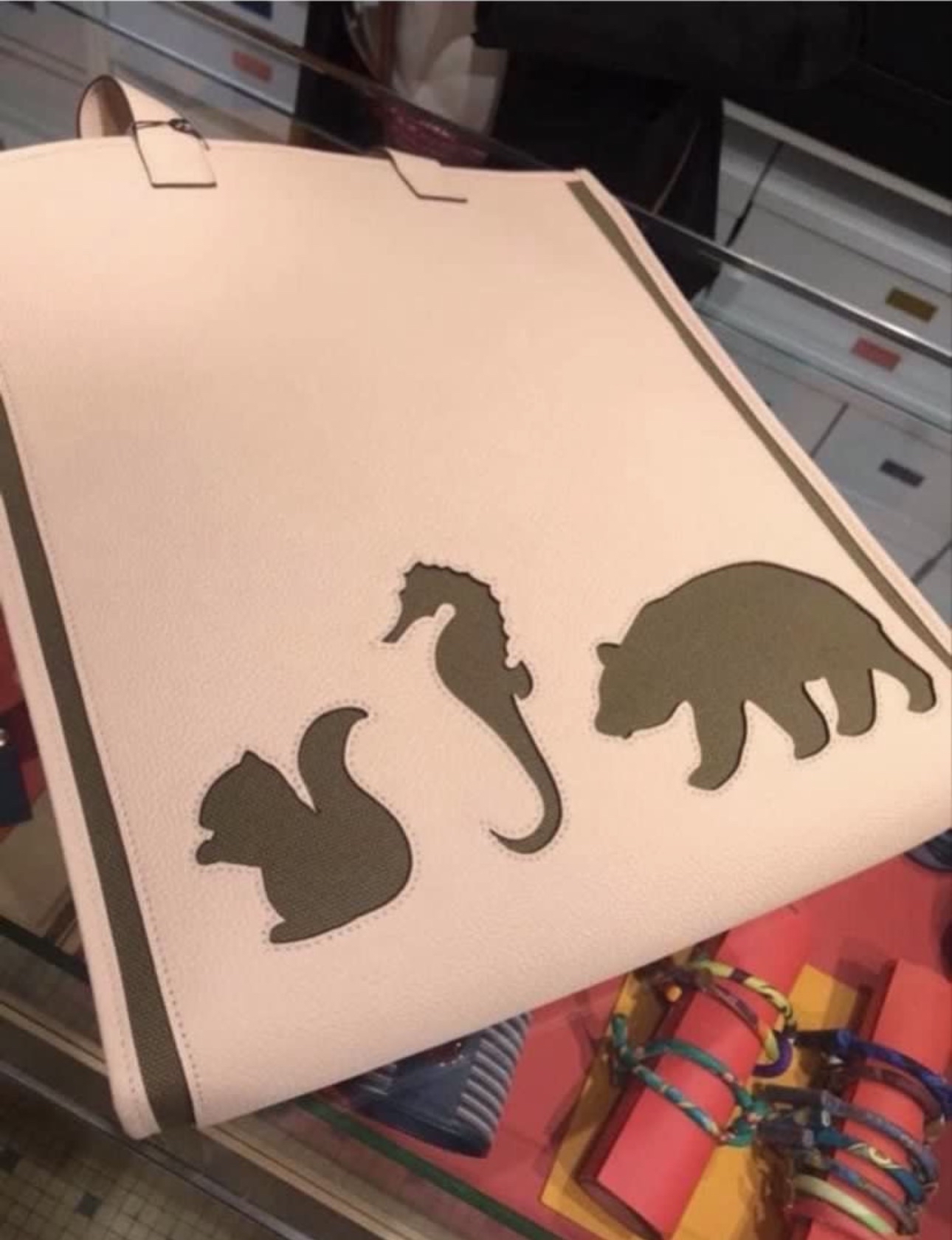 Hermes 動物圖案手提包