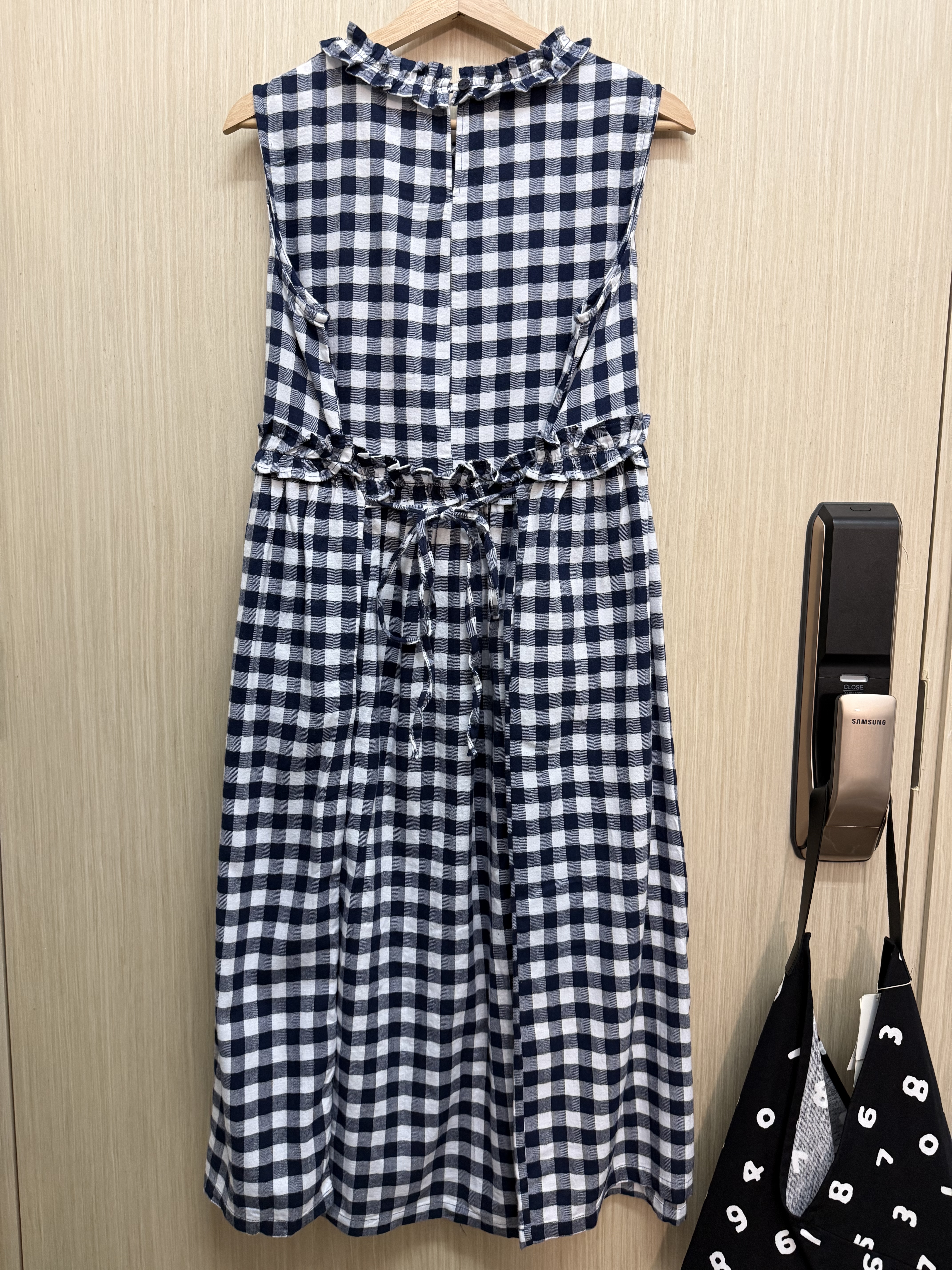 修腰綁帶格仔𝐎𝐏𝐒（藍白格）