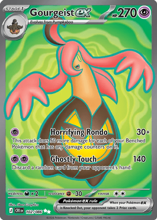 Pokemon TCG ME04 Chaos Rising 102/086 - Gourgeist (EX) 