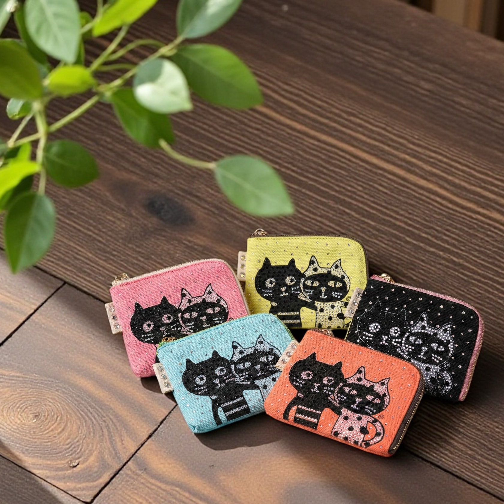 Catsface Stone Coin/Card Case II