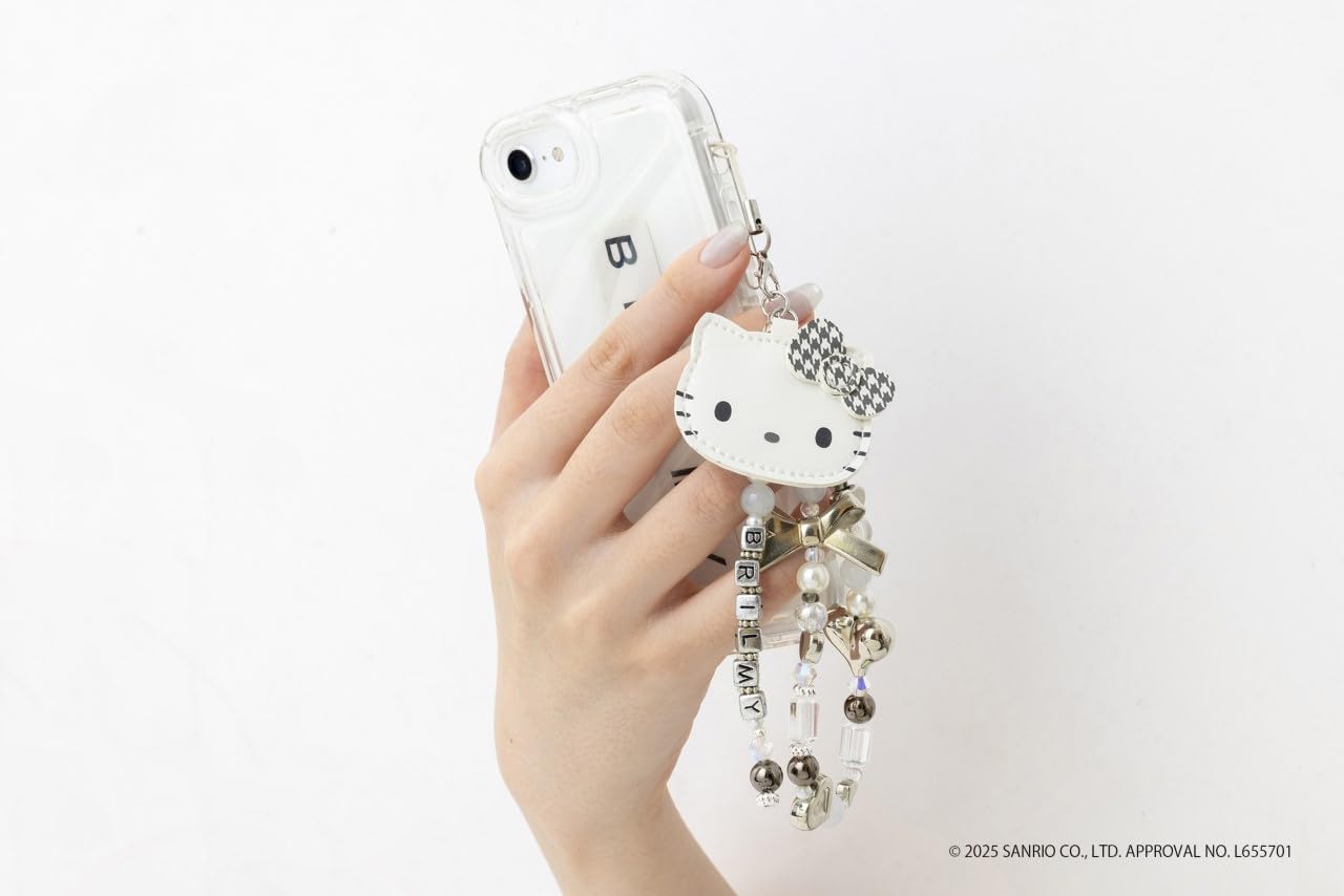 【預購】Hello Kitty × BRILMY 鏡面串珠吊飾 日本雜誌附錄 隨身鏡 手機掛繩 2026 限定補貨
