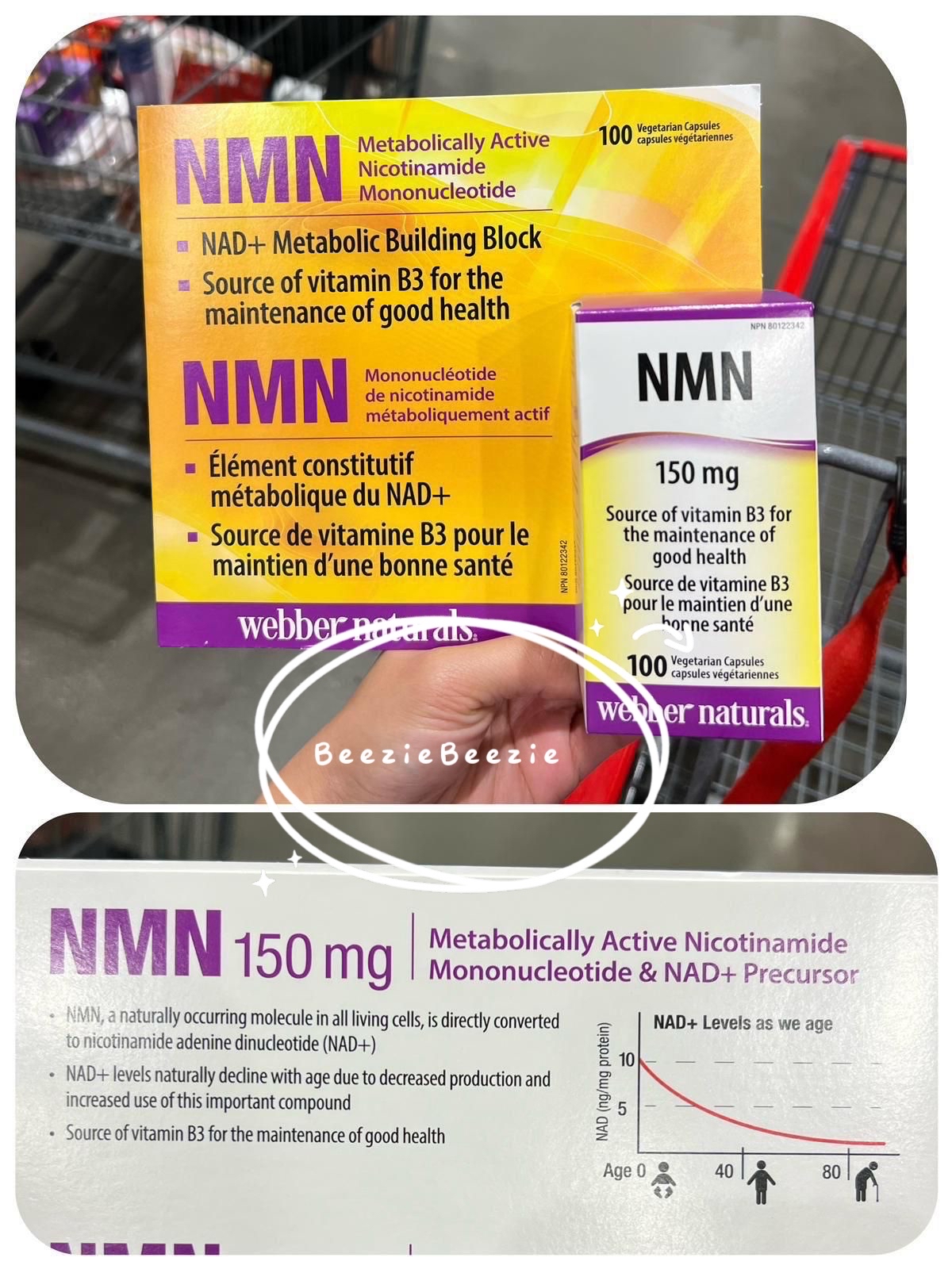 (預購 - 2月14號截單) Webber Nauturals 維柏健NMN 150mg (100 粒素食膠囊）