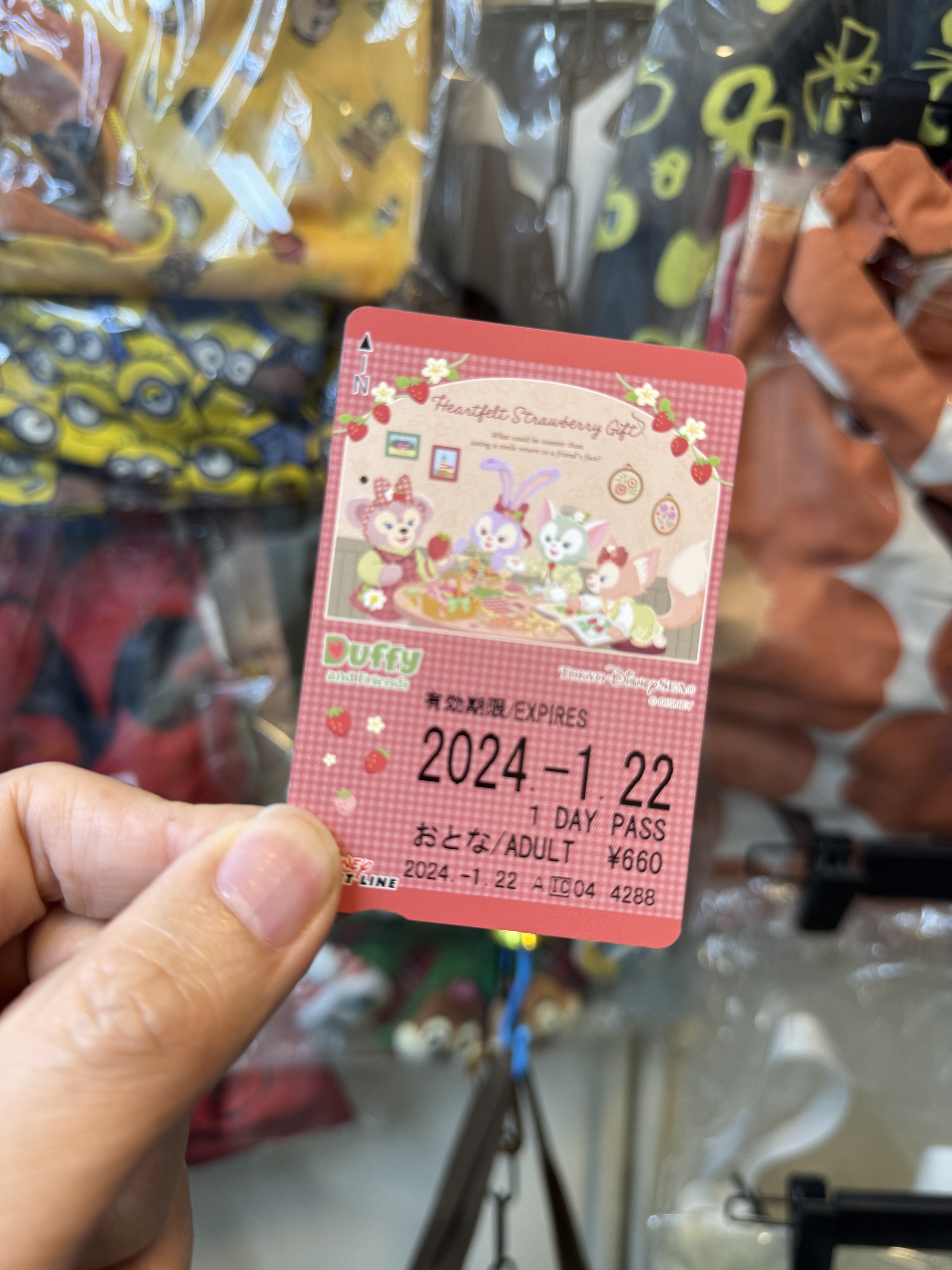 [現貨] [東京迪士尼] HEARTFELT STRAWBERRY GIFT | 車票 {TF2412072}