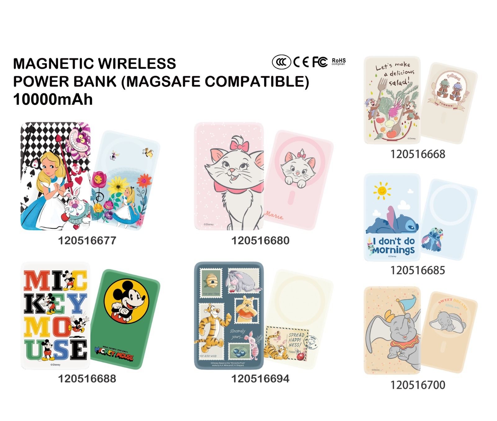 《 3C認證 》正版 Disney  無線磁吸流動電源