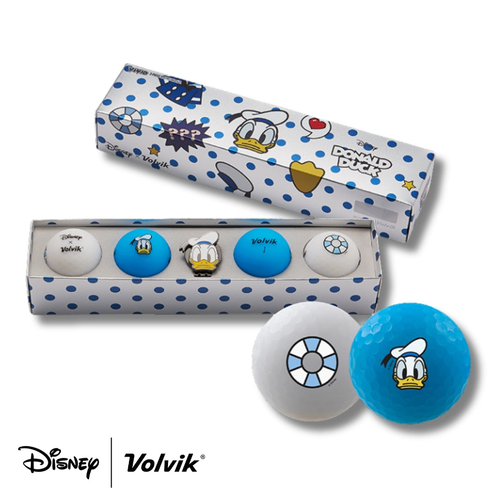 VOLVIK DONALD DUCK 禮盒 唐老鴨球標與帽夾 