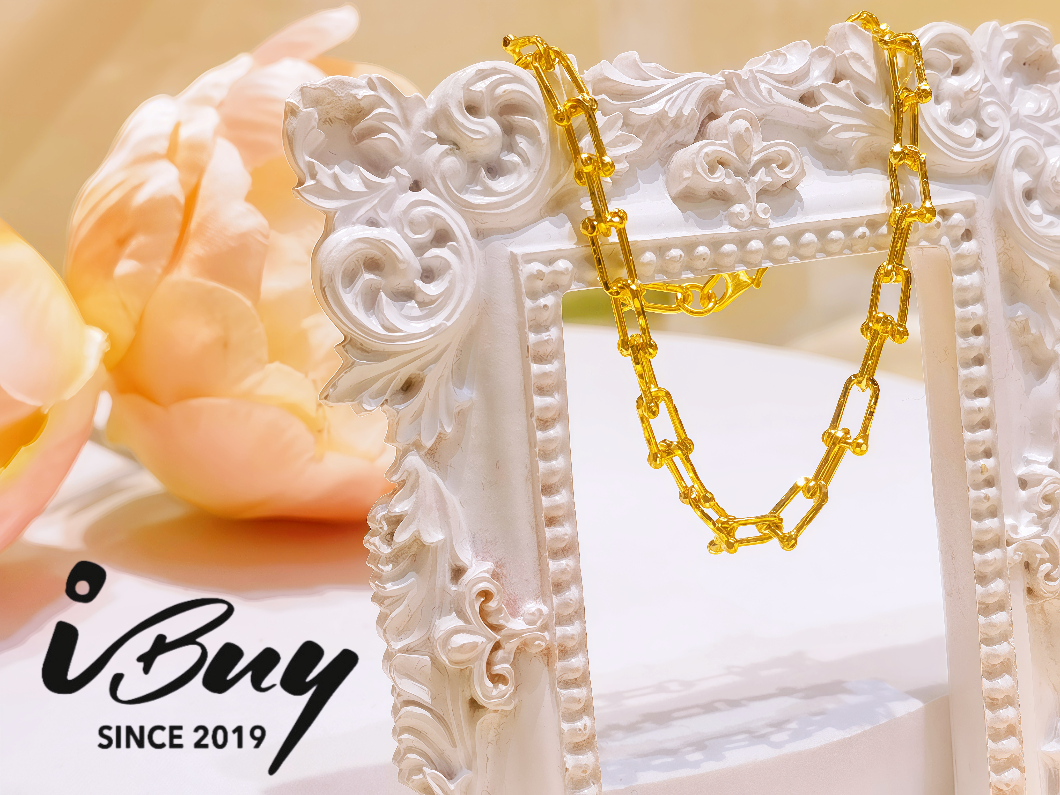916 GOLD FULL HORSEHOOF BRACELET 916 金 满马蹄扣手链