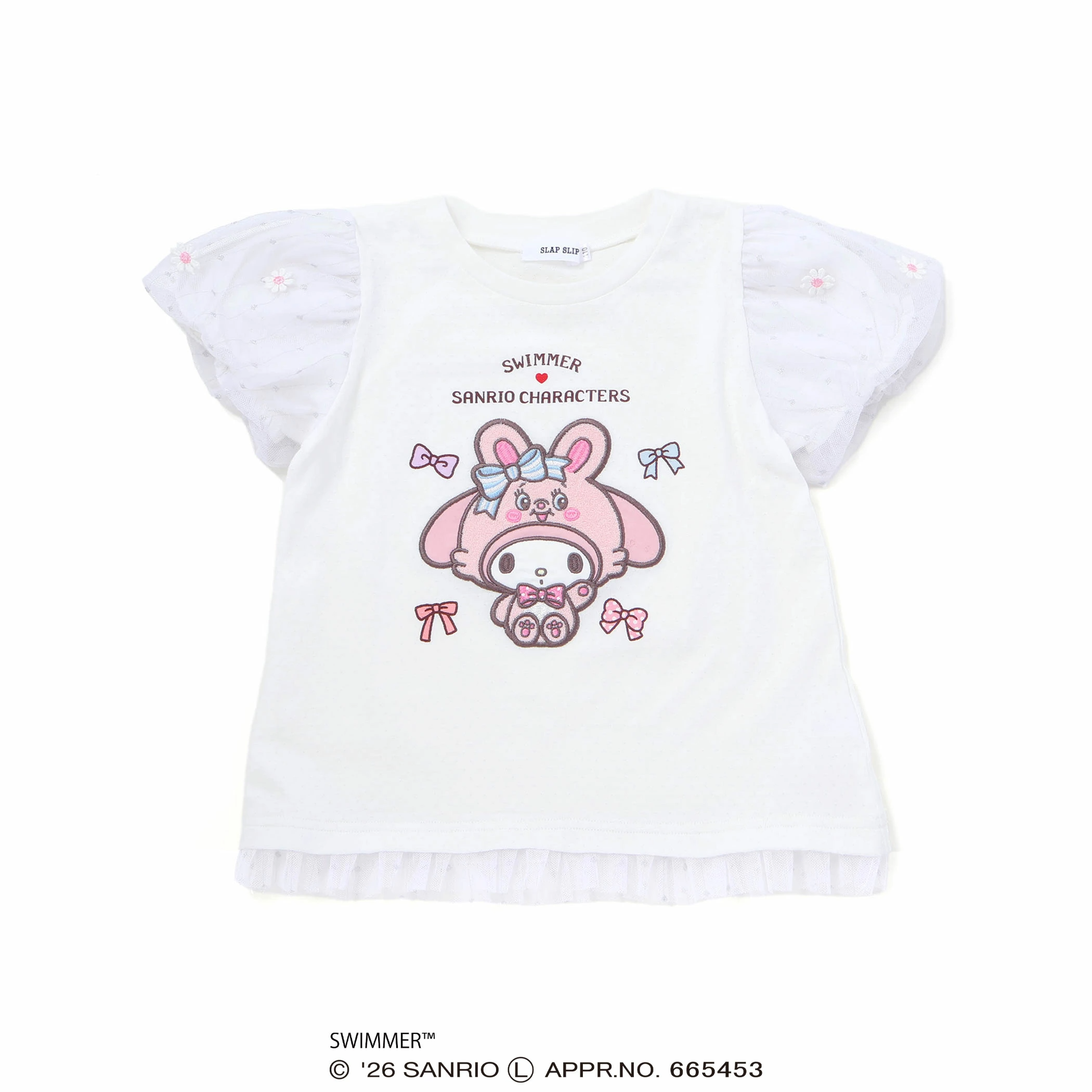 🆕【⭐訂購⭐】🌀 🇯🇵 日本直送 SWIMMER x #Sanrio 蕾絲泡泡袖 剌繡短袖Tee［3款選］🌀 [ELCA-0266][260416]