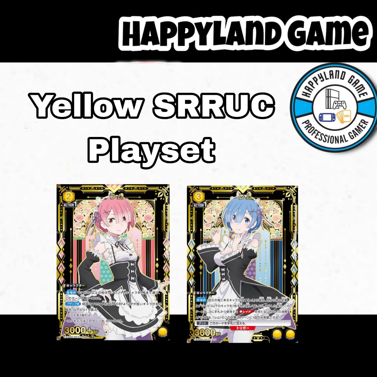 Union Arena TCG Rezero Vol 2 - Yellow SRRUC Playset (Pre-Order)