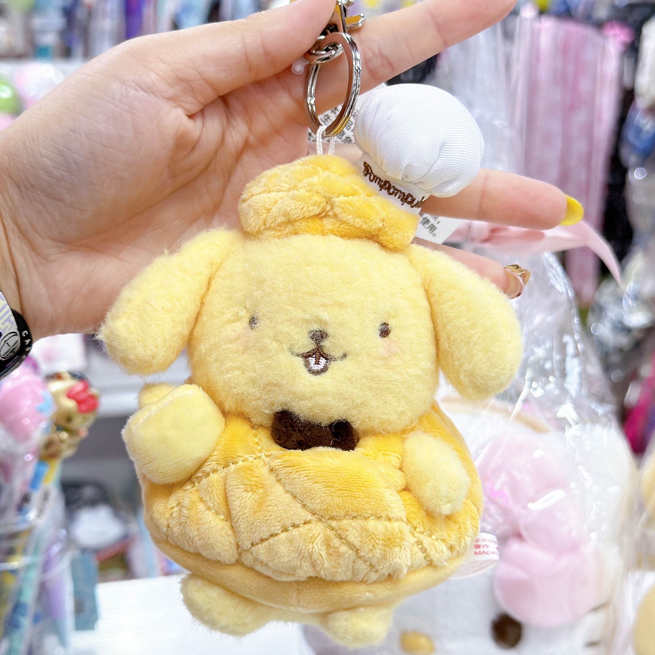上海Sanrio限定甜點系列布甸狗Kurumi肉桂狗Kitty公仔掛飾