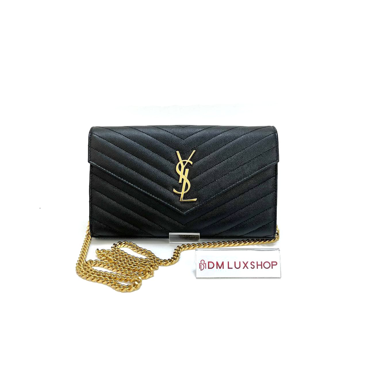 YSL Black Envelope WOC GHW