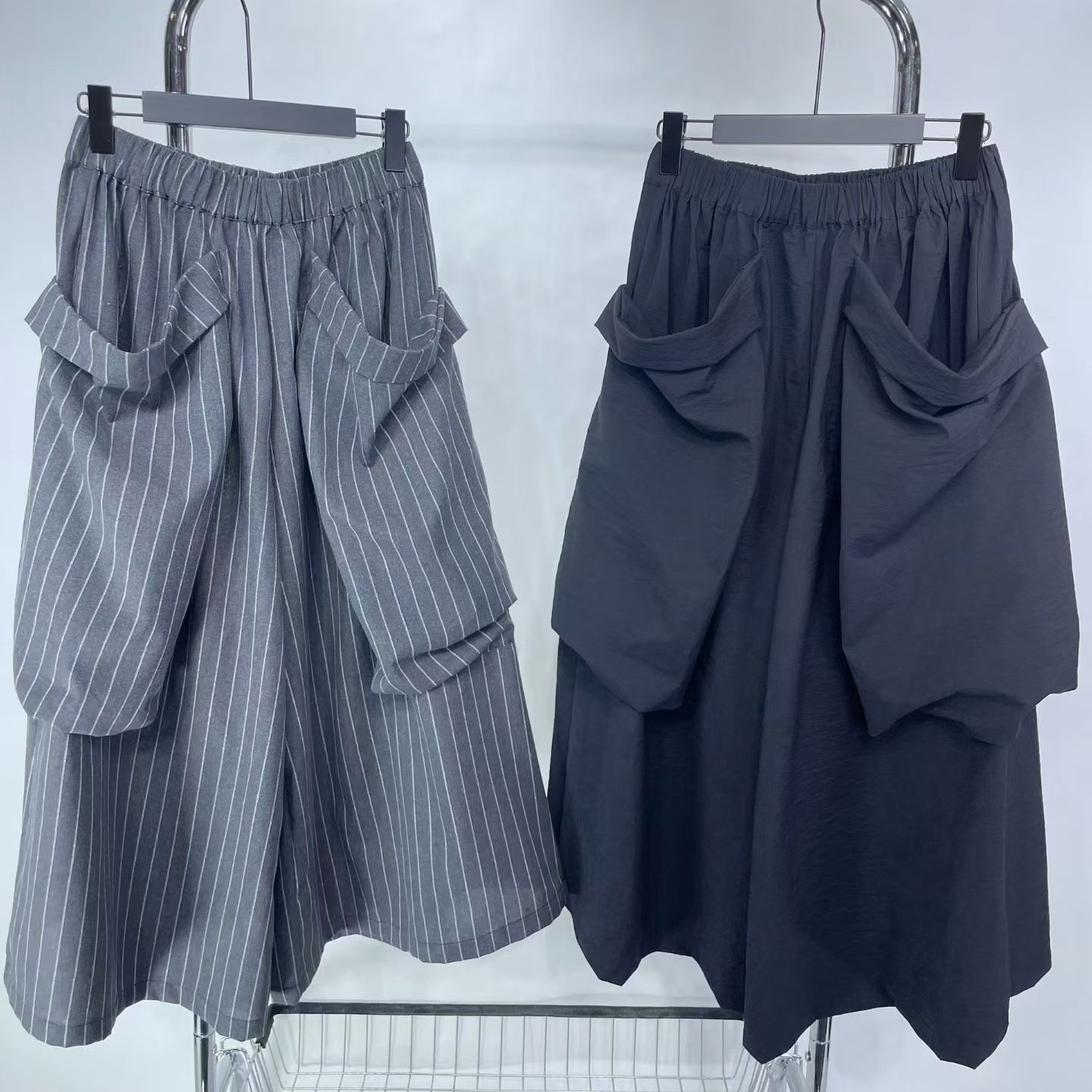 橡筋腰輕薄大袋褲