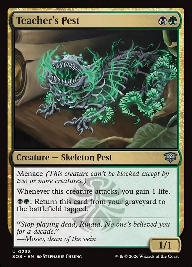 [EN] [Foil] Teacher's Pest [SOS-238] U