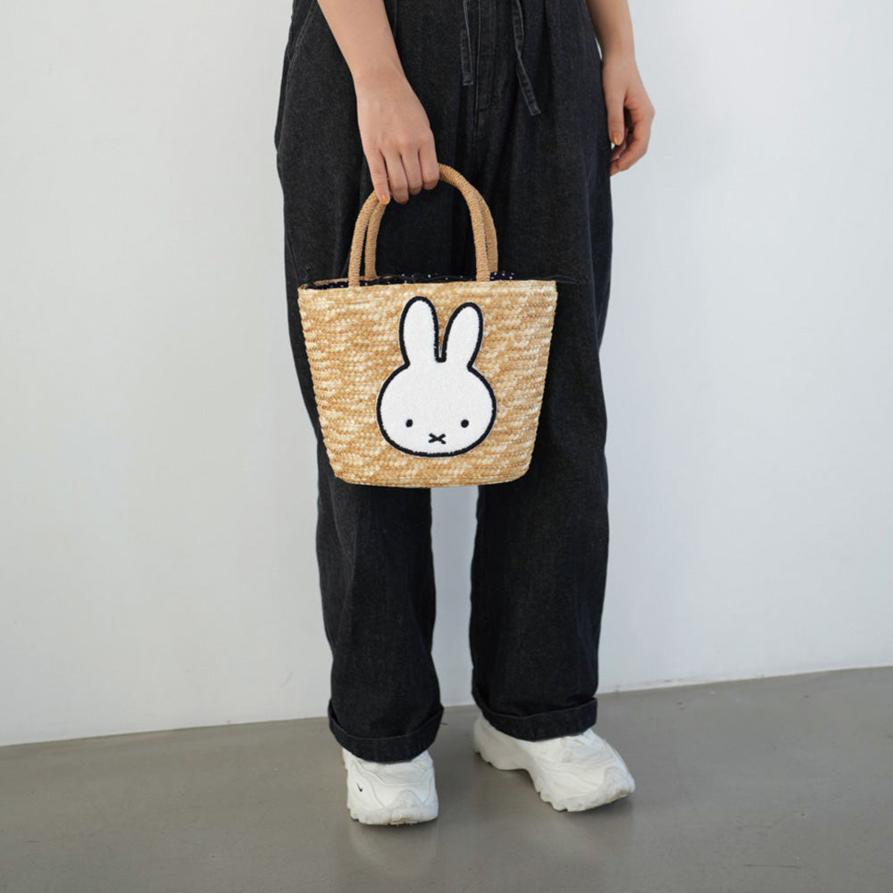 預購 miffy 2026 毛毛 草編籃子包