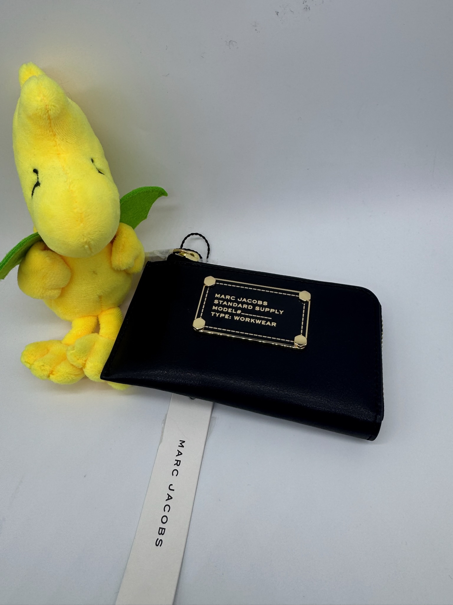 🇺🇸🇨🇦✈️黑色真皮型格風Marc Jacobs 拉鍊卡包現貨😎😎