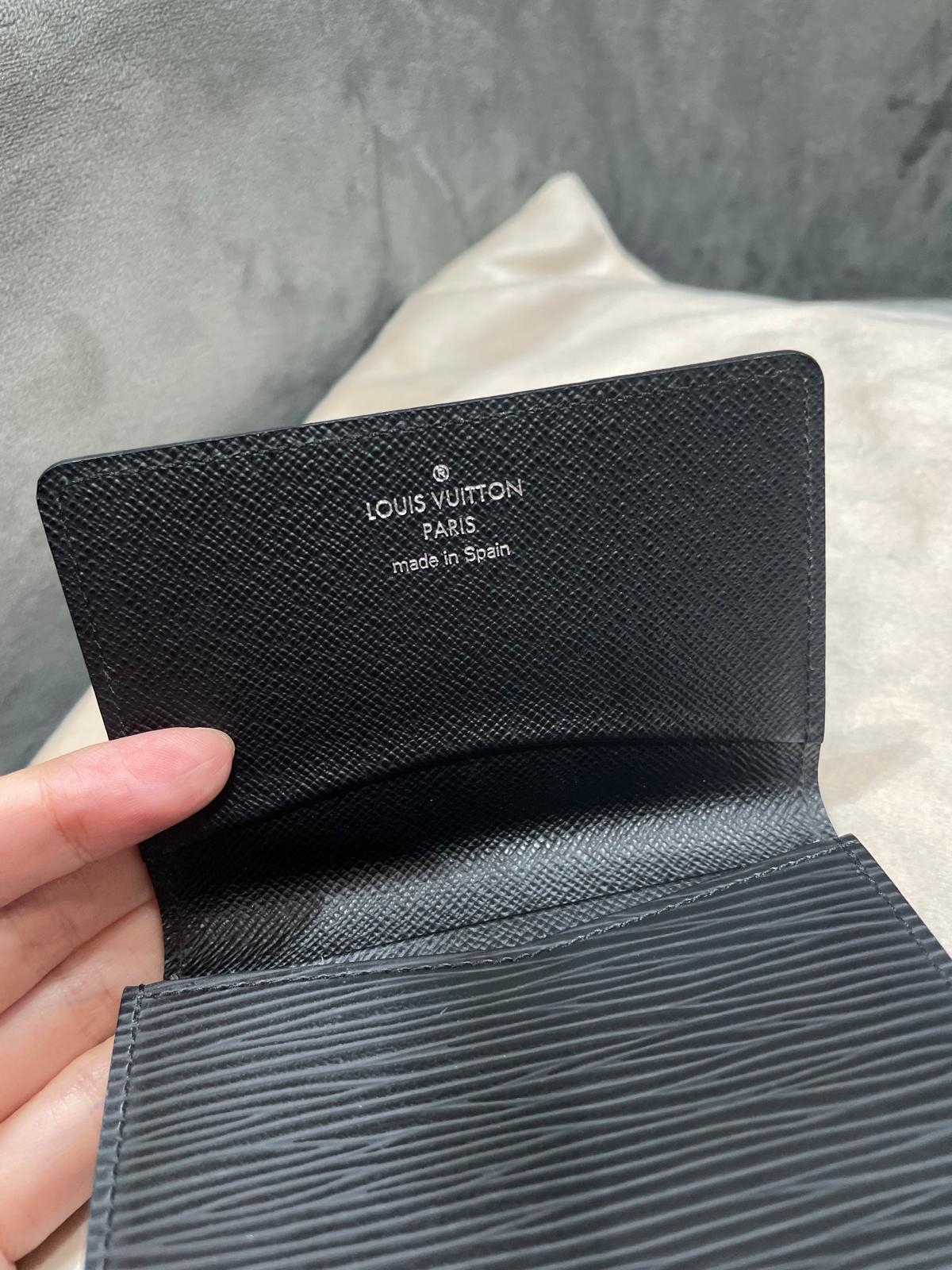 LV EPI card Holder Black 100%Authentic, 98%New