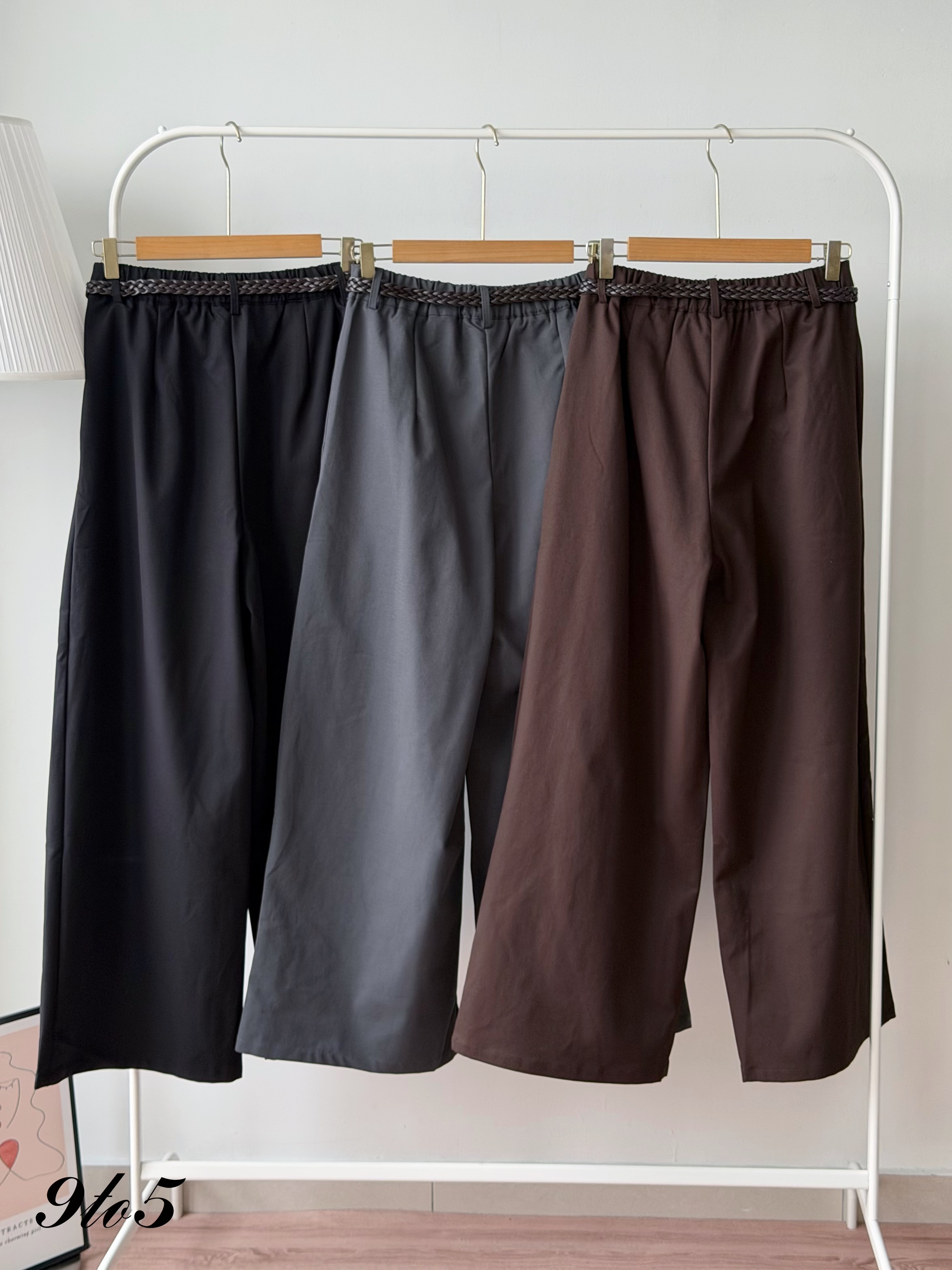 S2030 Wide Leg Long Pants - 3 Colors 