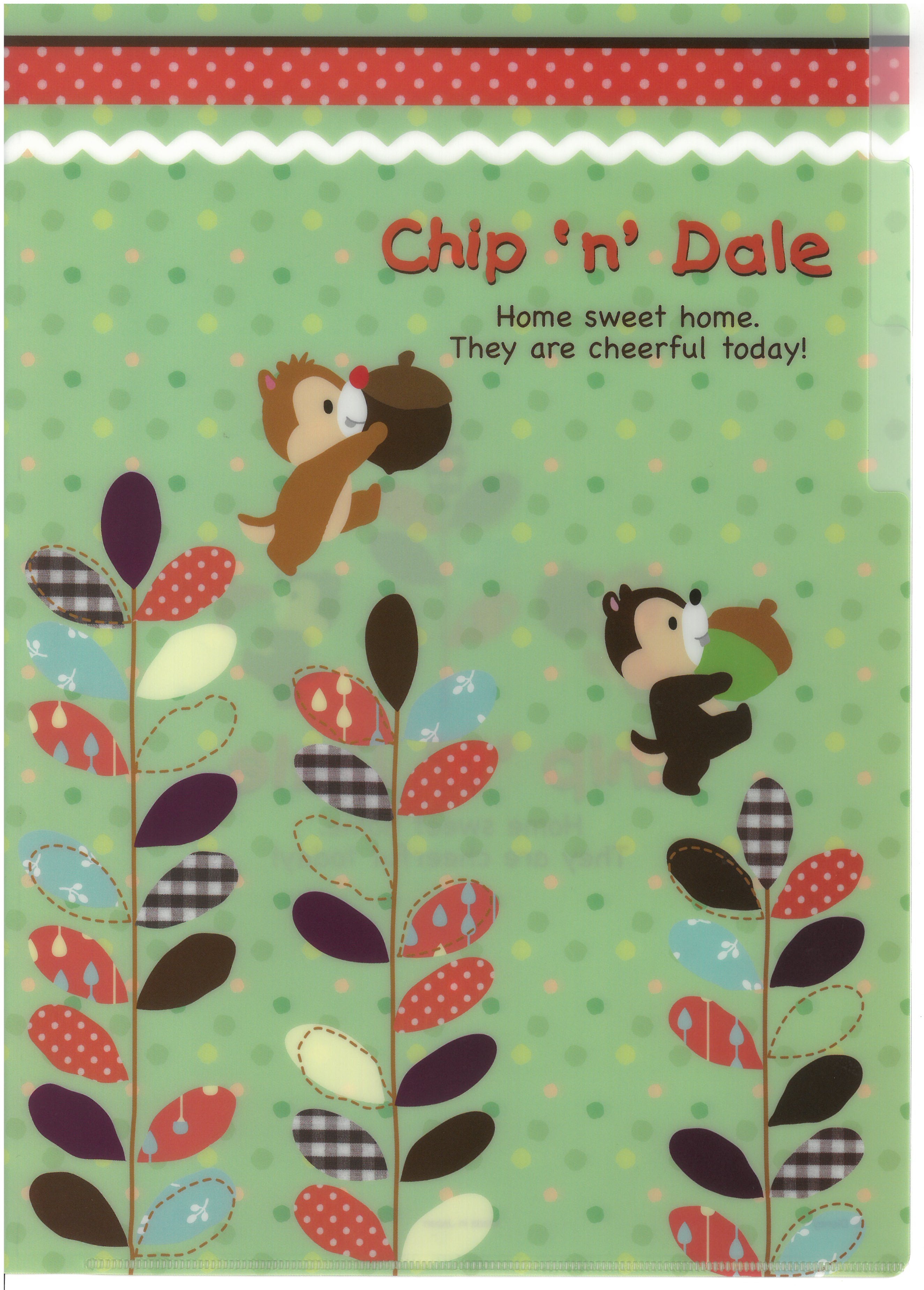 Chip n Dale 鋼牙鼠 A4 3分頁文件夾 (2129-663)