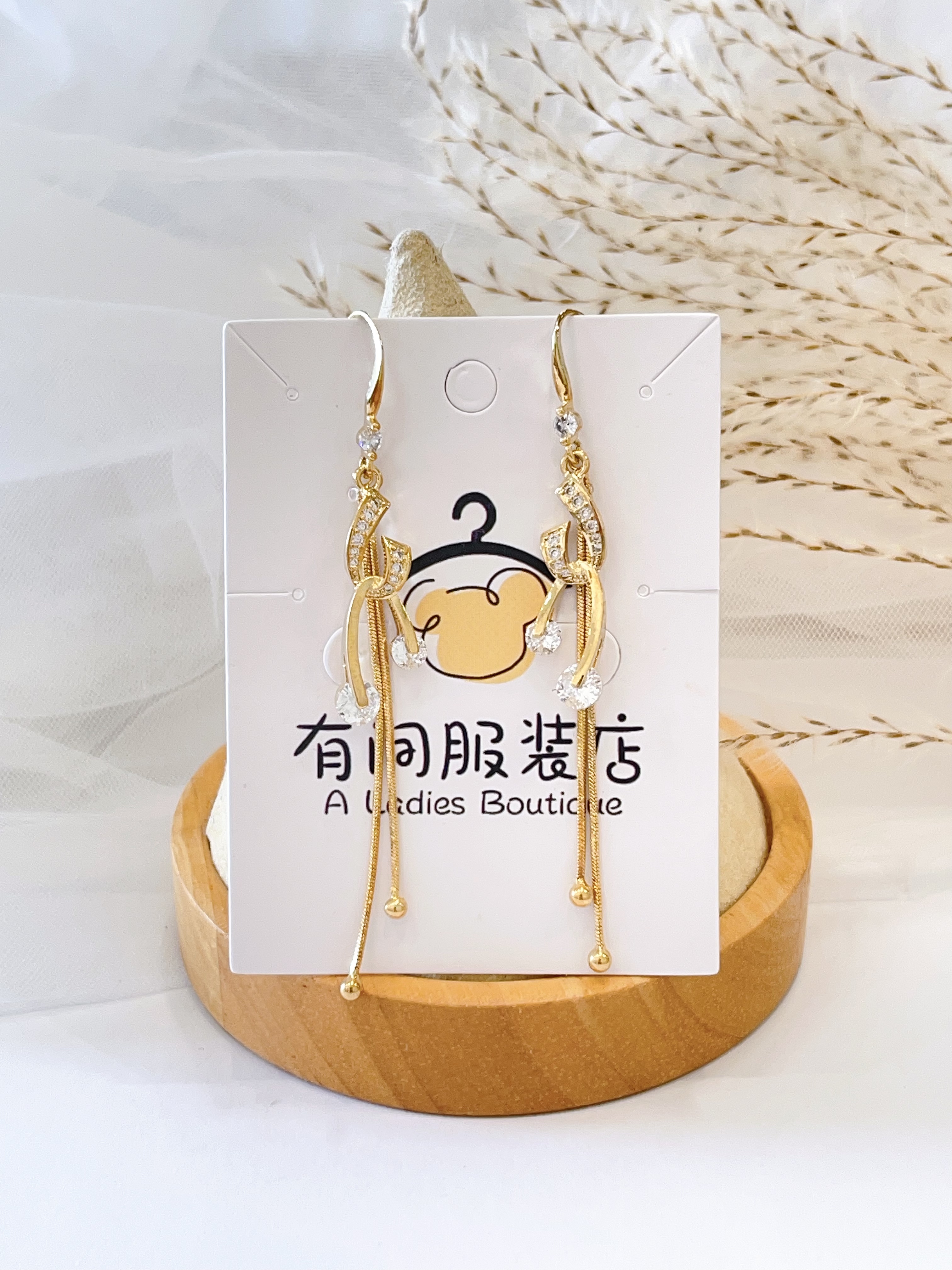 好有设计感的长流苏耳环