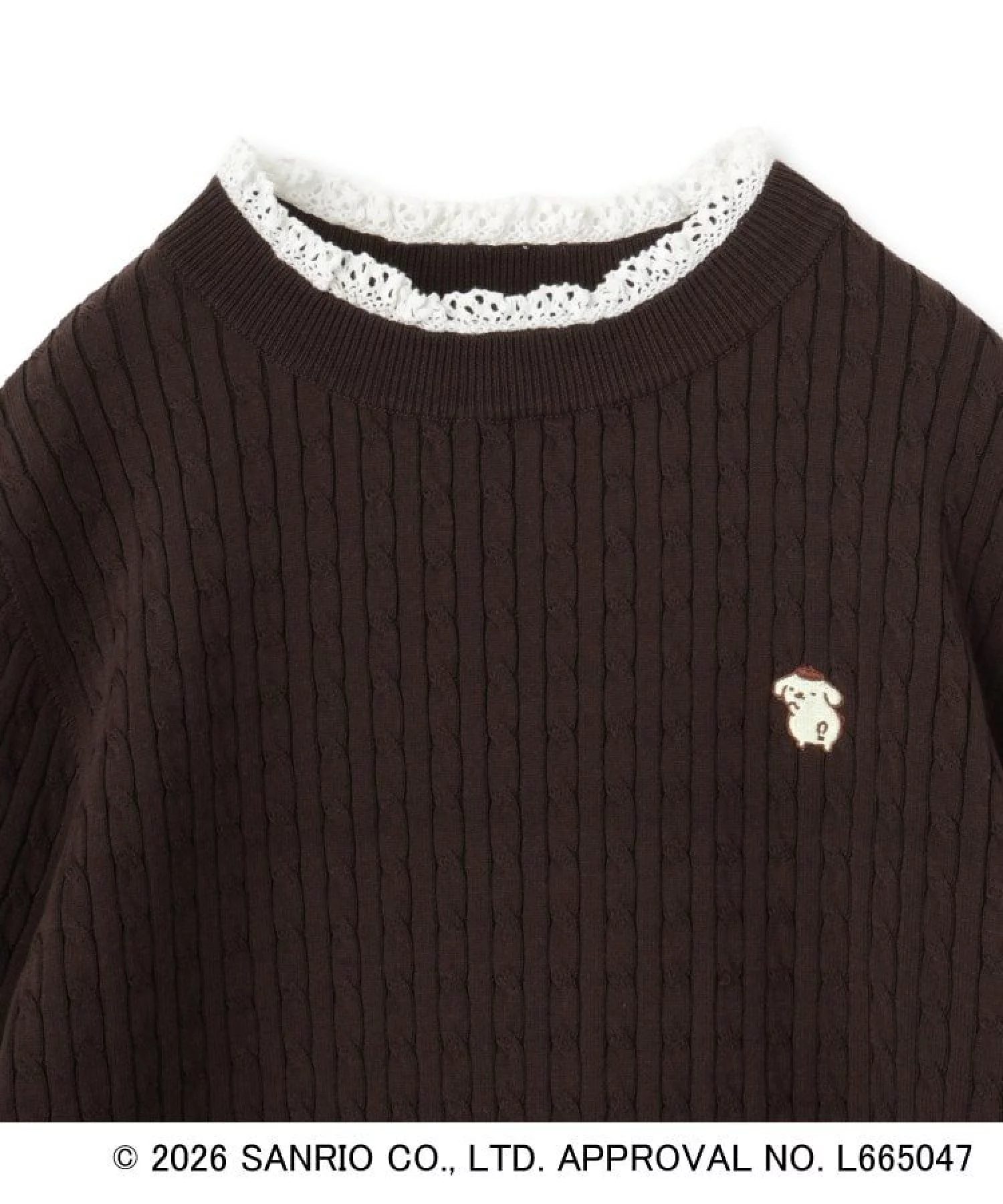 日本預訂📍日本index x 布甸狗30週年系列 - 荷葉邊針織上衣 不包郵