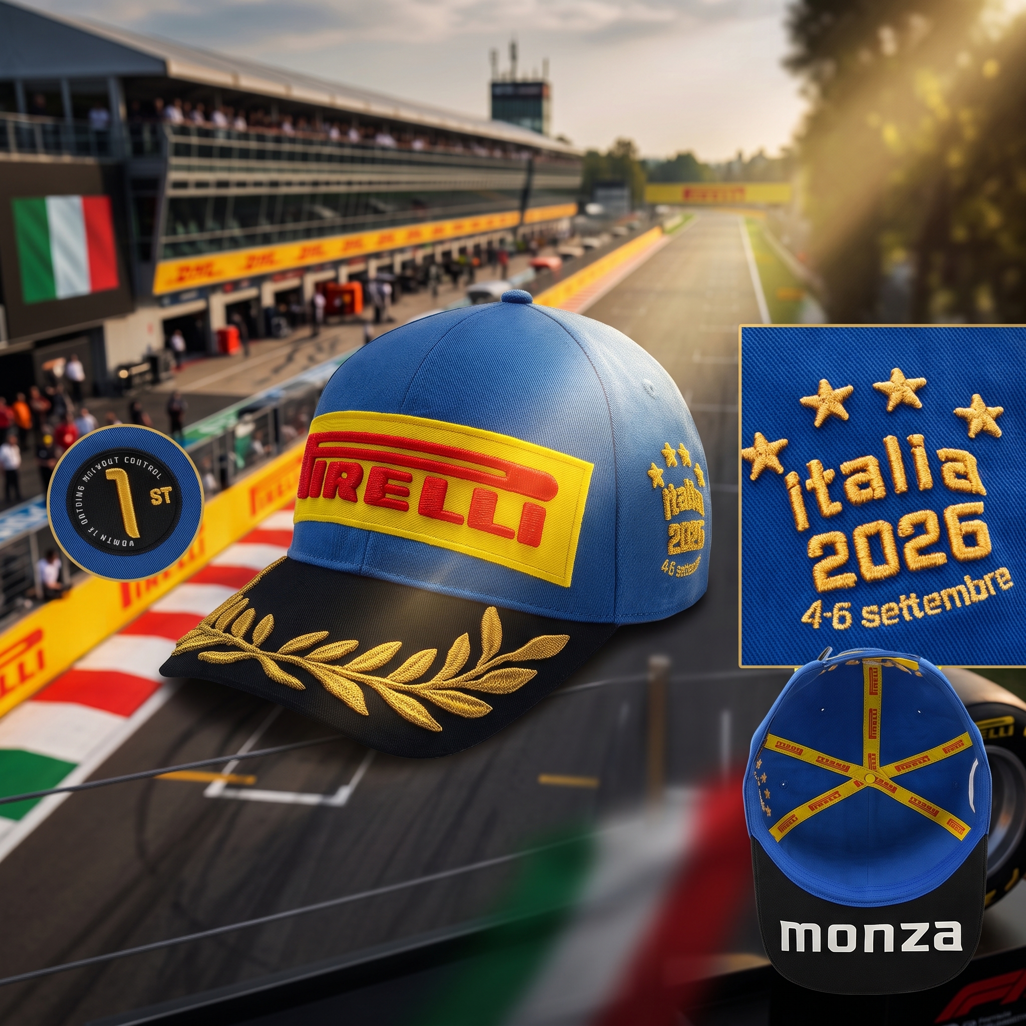 F1 Pirelli倍耐力 2026 意大利蒙札站特別版 P1冠軍帽 PIRPC0118