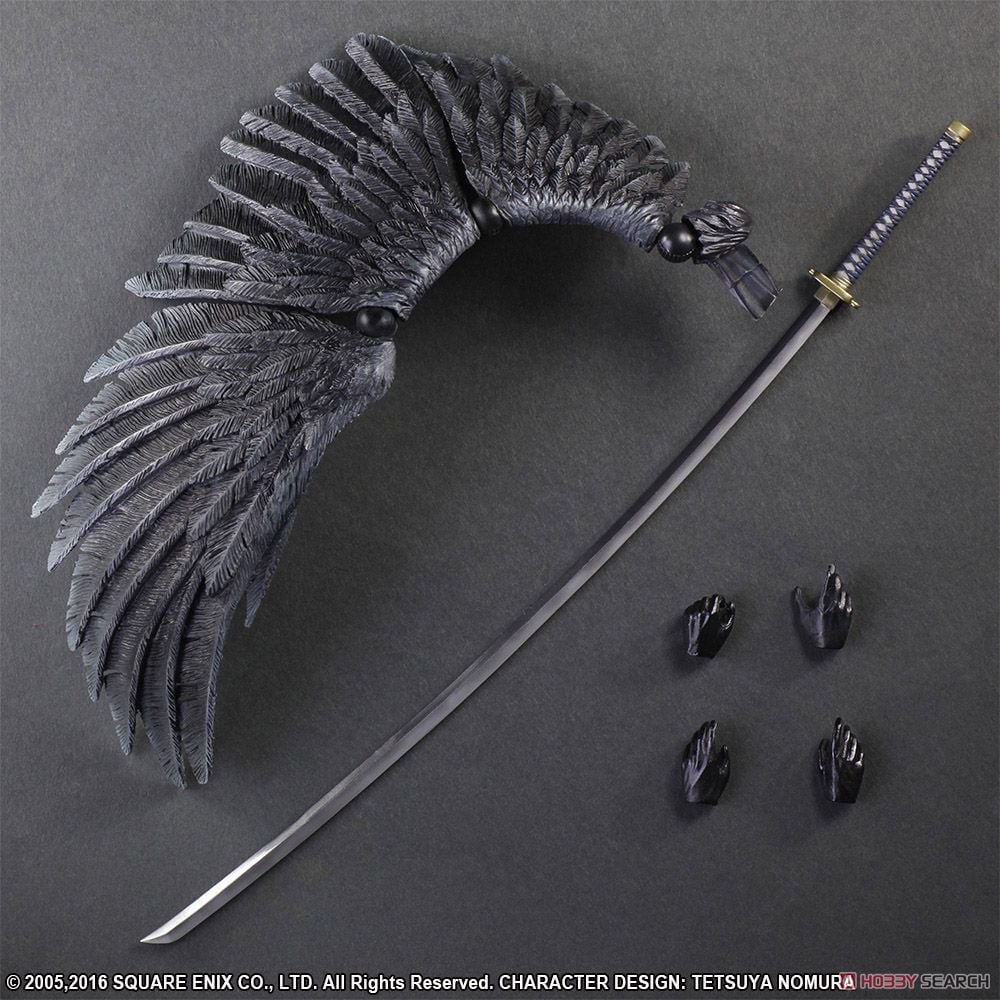 日版 《初版》Play Arts 改 Kai FF7 Sephiroth No.8 可動 figure ff